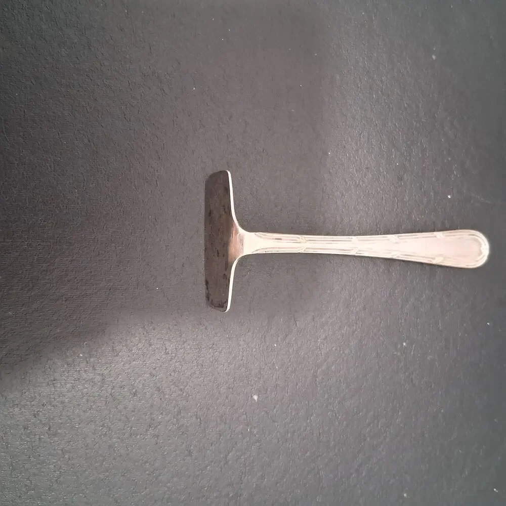 Silverplated A.R.S Baby Food Pusher Cutlery Victorian Era Etiquette Utensil